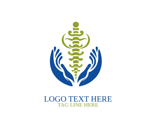 Chiropractor Whole Spine Logo