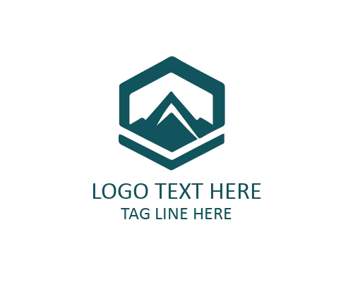 Chiseled Flat Stone Logo for Architecture and Construction Brands