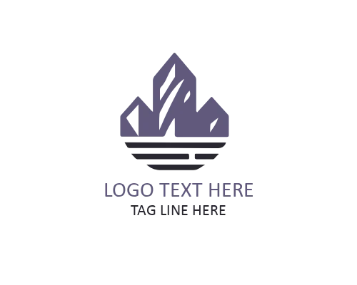 Chiseled Layer Flat Stone Logo for Architecture and Construction Brands