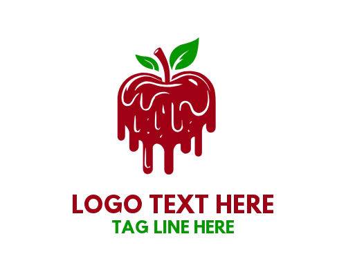Chocolate Dipped Apple Logo