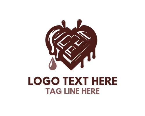  Chocolate Ice Cream Cone Sweet Treat Logo