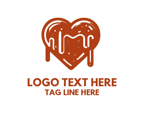 Chocolate Ice Cream Waffle Cone Treat Logo