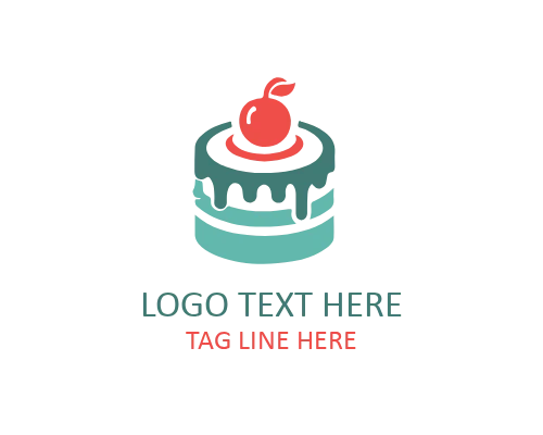 Chocolate Layer Cake Slice Logo
