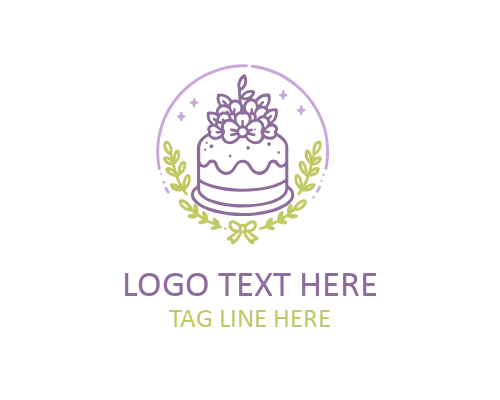Chocolate Mousse Cake Logo for Upscale Bakeries
