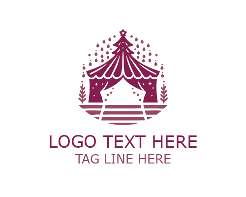 Christmas Gift Box Logo for Festive Holiday Branding and Marketing