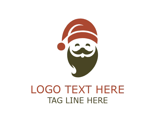 Christmas Typography Badge Logo for Festive Branding and Holiday Marketing