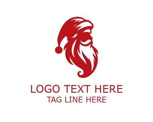 Christmas Wreath Logo with Ribbon for Festive Holiday Decorations