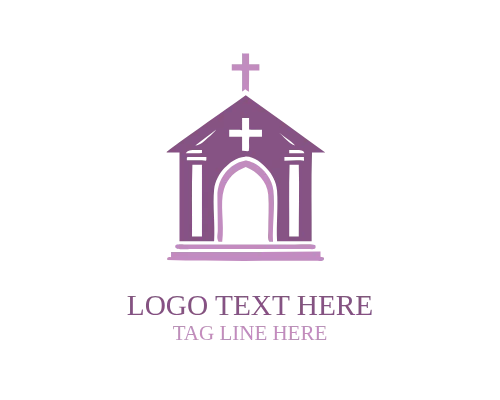 Church Building Icon Logo