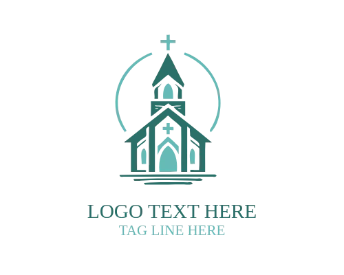 Church Circle Cross Logo