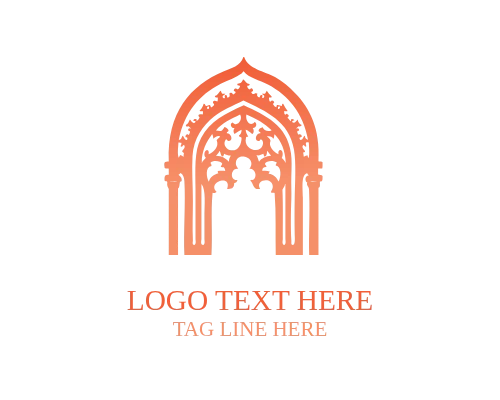 Church Cross Heart Logo