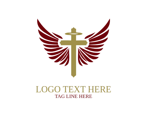 Church Window Cross Logo