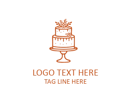 Cinnamon Roll Cake Logo for Bakery Shops, Sweet Pastries, and Gourmet Dessert Brands