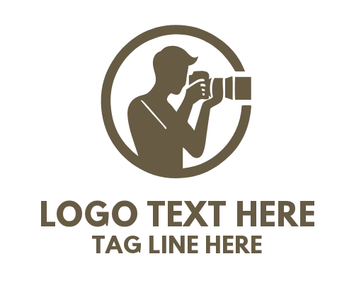 Circle Badge Photographer Logo