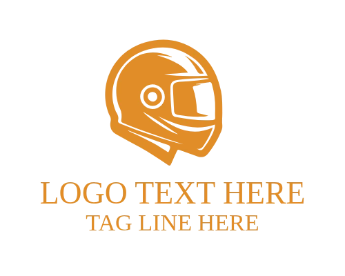 Circle Bike Helmet Logo for Cycling and Sports Branding