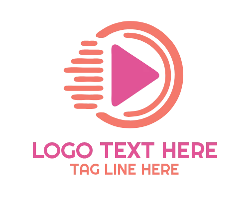 Circle Play Button Logo