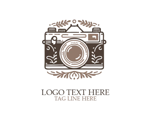 Circle Vintage Camera Logo