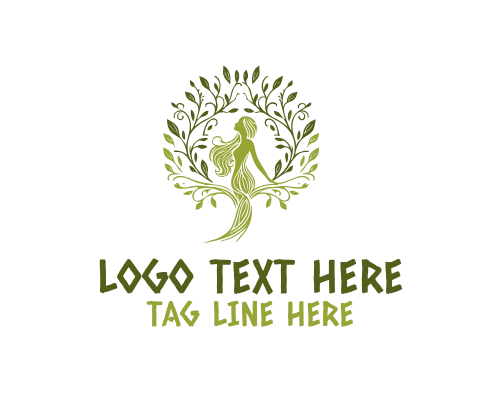 Circle Woman Tree Logo