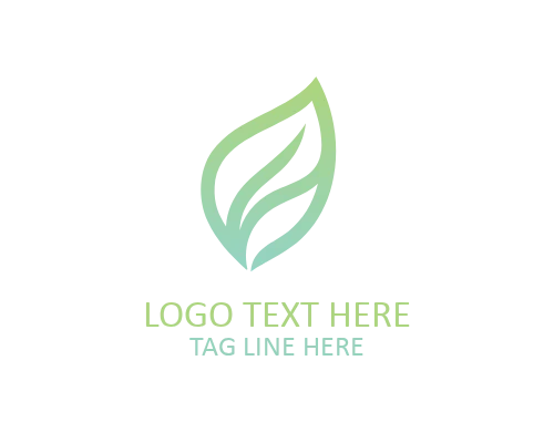 Circular Abstract Leaf Logo for Balanced Branding, Wellness Brands, and Nature Identity