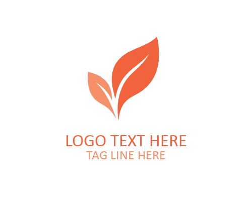 Circular Abstract Leaf Logo