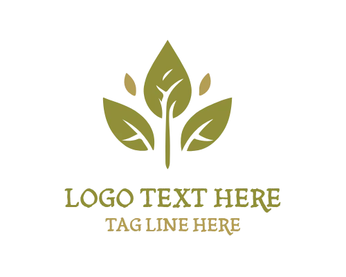Circular Leaf Nature Logo