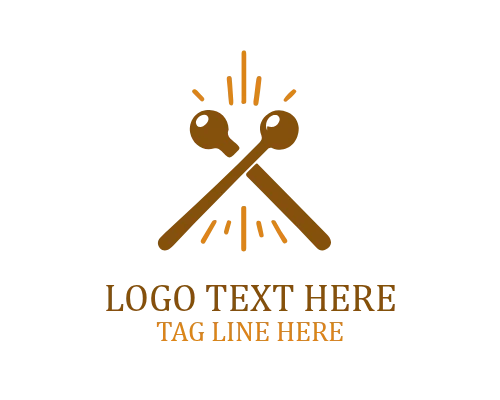 Circular Match Flame Logo