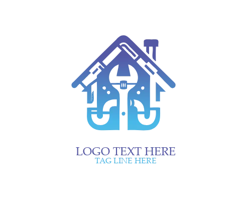Circular Plumbing Wrench Logo