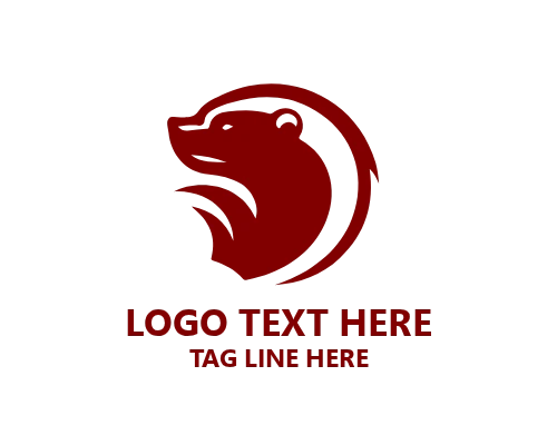Circular Polar Bear Logo for Modern Wildlife and Environmental Brands
