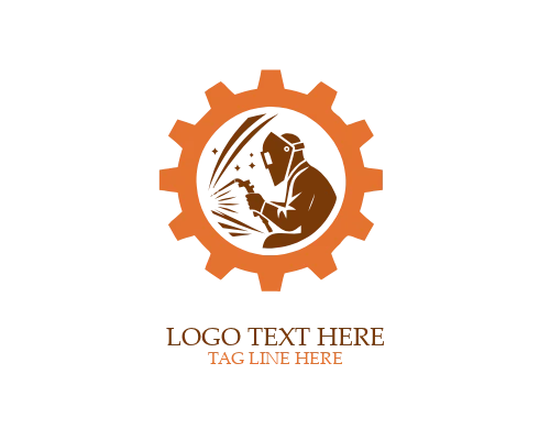 Circular Welding Metal Logo