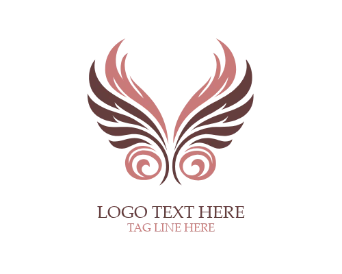 Classic Angel Wings Logo