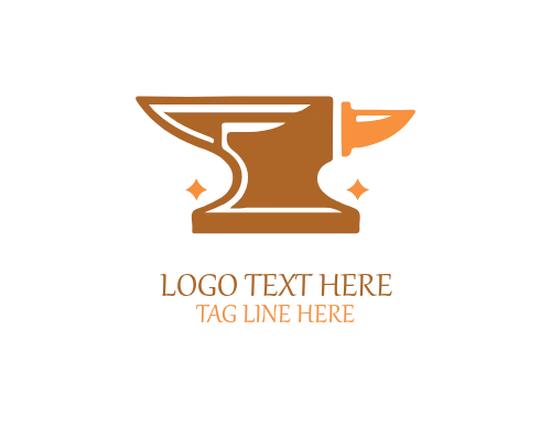 Classic Anvil Logo for Blacksmith, Metalwork, and Craftsmanship Brands