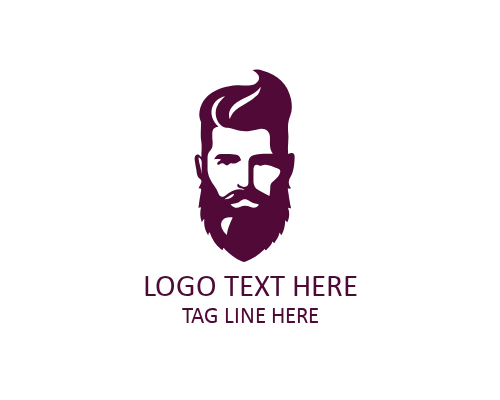 Classic Beard Guy Logo Design