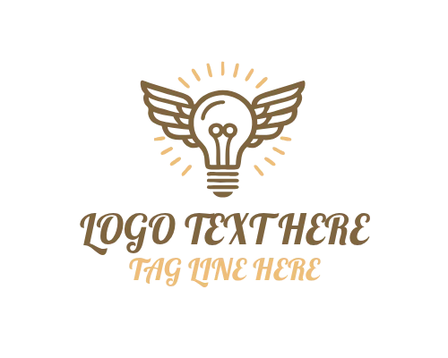 Classic Creative Vintage Bulb Logo for Retro Branding and Innovation