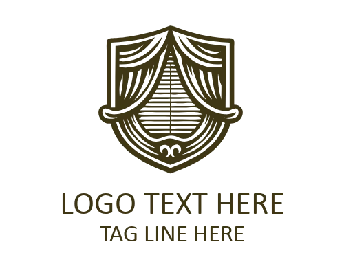 Classic Curtain Logo for Timeless Branding