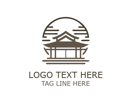 Classic Dome Outline Traditional Architecture Logo for Heritage Branding