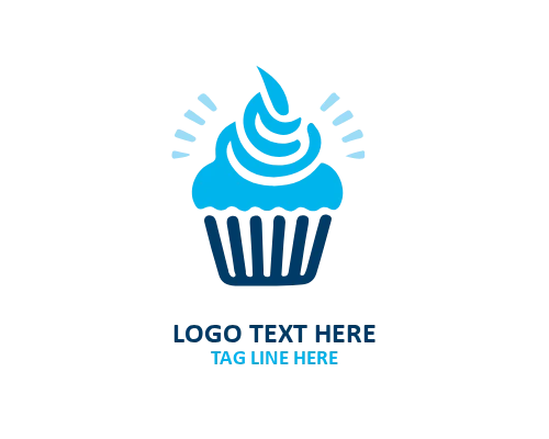 Classic Frosting Cup Cake Logo