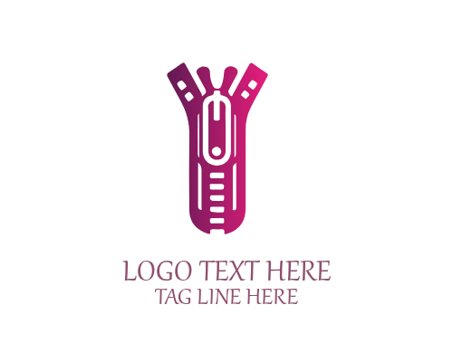 Classic Garment Zipper Logo for Traditional Apparel Brands