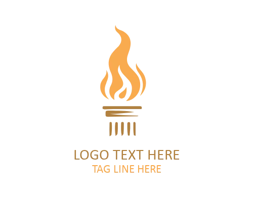 Classic Greek Pillar Frame Logo for Heritage Brands