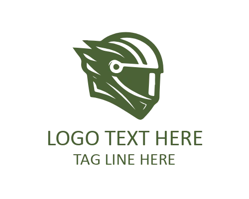 Classic Helmet Outline Logo for Construction Branding