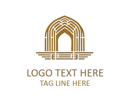 Classic Heritage Symbol Traditional Architecture Logo for Historic Branding