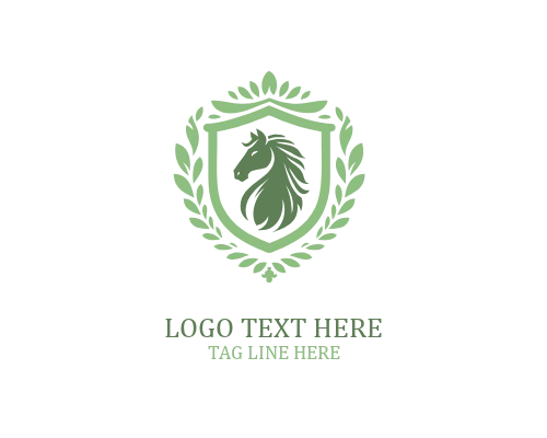 Classic Horse Shield Logo