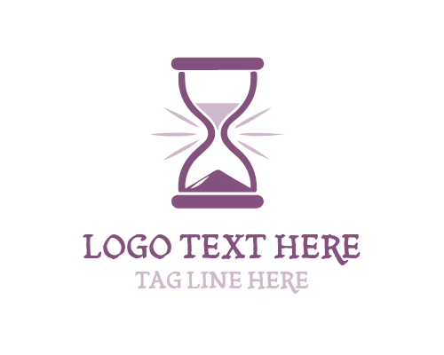 Classic Hourglass Time Logo