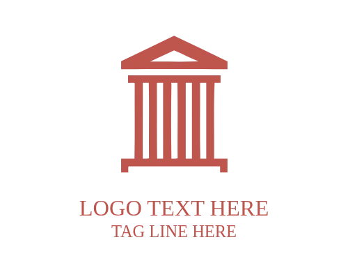 Classic Landmark Traditional Architecture Logo for Heritage Branding
