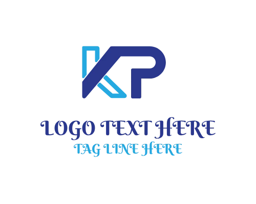 Classic Letter K and Letter P Logo