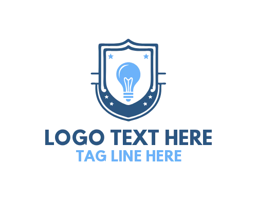 Classic Light Vintage Bulb Logo for Retro Lighting Brands