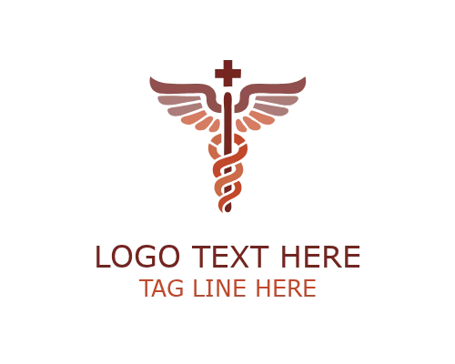 Classic Medical Caduceus Logo