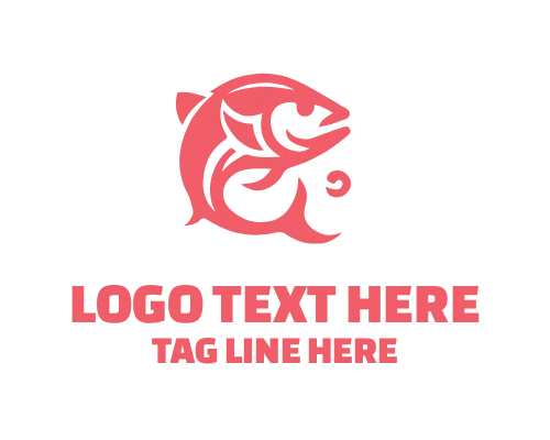 Classic Modern Linear Fish Logo
