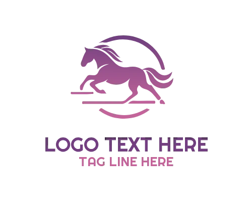 Classic Modern Linear Horse Logo