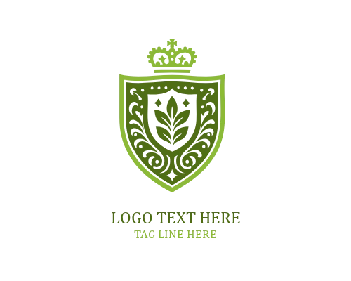 Classic Monogram Royal Shield Logo