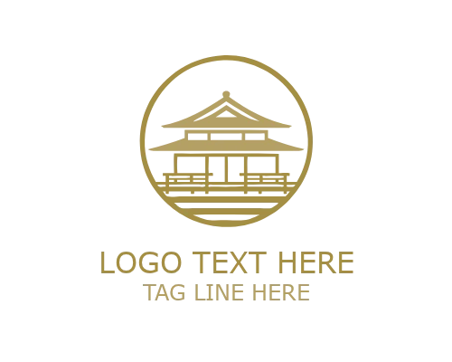 Classic Palace Traditional Architecture Logo for Royal Heritage Branding