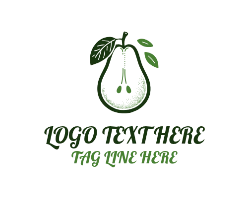 Classic Pear Vintage Market Logo for Farmers and Vendors